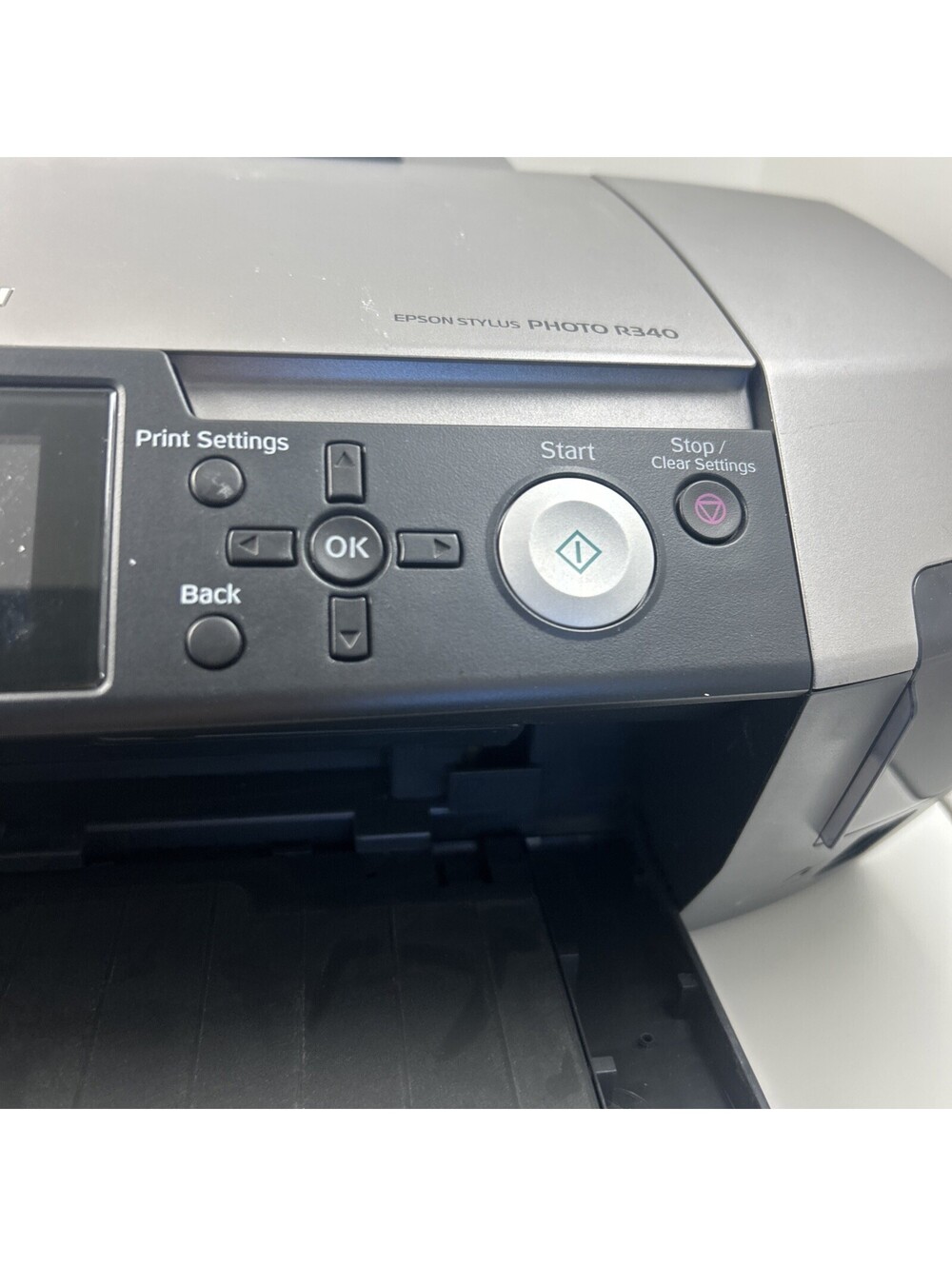 Epson Stylus Photo R340 Ink Jet Printer Model B361A With Power Cable - Picture 3 of 6